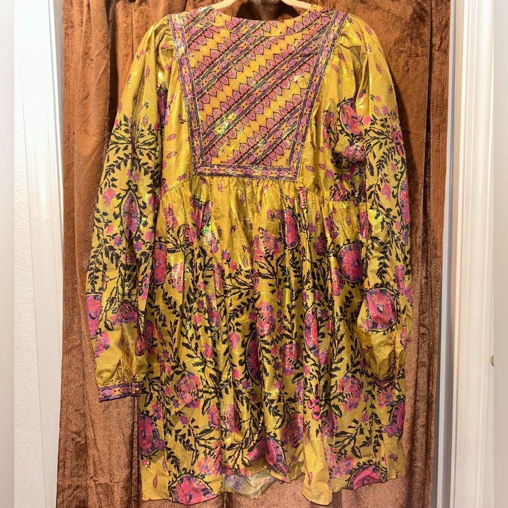 Free People Magic Moments Metallic Mini Dress - Picture 7 of 8